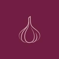 Knoblauch Vektor Symbol Illustration Design