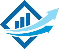 Pfeil Geschäft Finanzen Wachstum Logo vektor