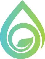 bio grön blad organisk logotyp vektor