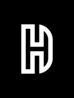 hd Monogramm Logo Vorlage vektor