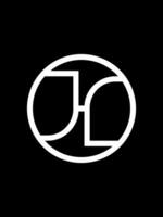 jhl Monogramm Logo Vorlage vektor