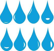 vatten droppar redigerbar vektor effekt