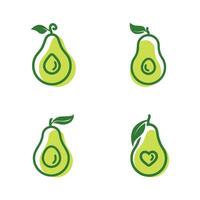 Avocado-Vektorsymbol-Illustrationsdesign vektor