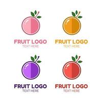 Obst Saft Logo einfach Konzept Design Vektor Illustration