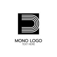 brev u modern monogram logotyp ikon abstrakt enkel begrepp design vektor illustration