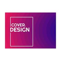 färgrik violett rosa röd halvton lutning enkel landskap omslag design vektor illustration