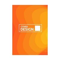 bunt Gelb Orange Halbton Gradient einfach Porträt Startseite Design Vektor Illustration