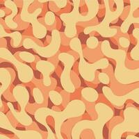 Orange Farbe Flüssigkeit Kunst abstrakt Hintergrund Konzept Design Vektor Illustration