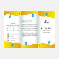 vektor minimal företags- trifold broschyr mall design