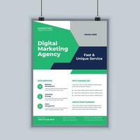 modern Digital Marketing Agentur Geschäft Flyer Design Vorlage vektor