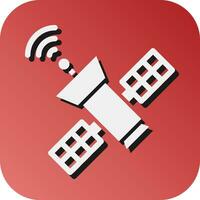 Satellit Vektor Glyphe Gradient Hintergrund Symbol zum persönlich und kommerziell verwenden.