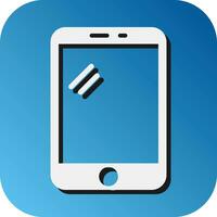 Tablette Vektor Glyphe Gradient Hintergrund Symbol zum persönlich und kommerziell verwenden.
