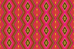 geometrisch nahtlos ethnisch Muster. geometrisch ethnisch Muster können Sein benutzt im Stoff Design zum Kleidung, dekorativ Papier, Verpackung, Textil, Stickerei, Illustration, Vektor, Teppich vektor