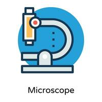trendiga mikroskopkoncept vektor