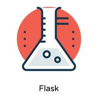 modisch erlenmeyer Flasche vektor