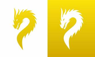 Illustration Vektor Grafik von Vorlage Logo Symbole Design golden Drachen Schlange