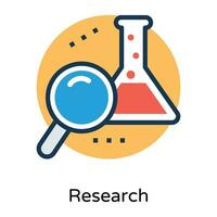 trendige wissenschaftliche Forschung vektor