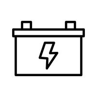 Batterie-Vektor-Symbol vektor