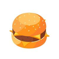 köstlich Burger Vektor eben Illustration