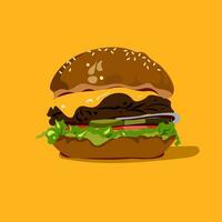 lecker Burger Illustration vektor