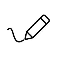 Vektor-Schreiben-Symbol