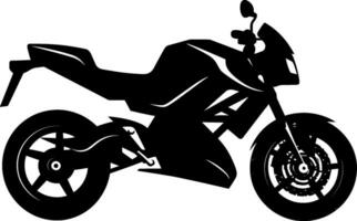 silhuett av motorcykel sida se vektor design. ai genererad illustration.