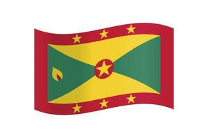 ein detailliert und genau Vektor Illustration von Grenada farbig Flagge