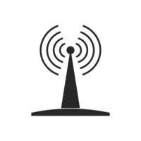 Antenne Symbol. übertragen, Sender. Vektor Illustration