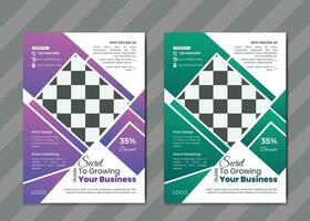 moderne Business-Flyer-Design-Vorlage vektor