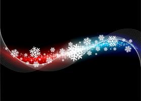Weihnachtsabbildung mit Schneeflocken auf hellem Hintergrund. vektor