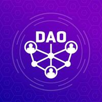 dao gemenskap vektor ikon för webb