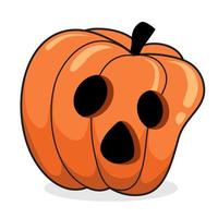 pumpa halloween tecknad clipart vektor