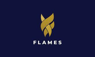 Flamme Feuer Energie Leistung Logo Vektor Kreativität Vorlage Konzept Leidenschaft heiß Verbrennung Design Einfachheit