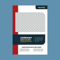 Startseite Unternehmen Profil oder Broschüre Vorlage Layout Design vektor
