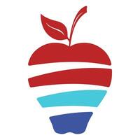 Apfel Logo Design Konzept vektor