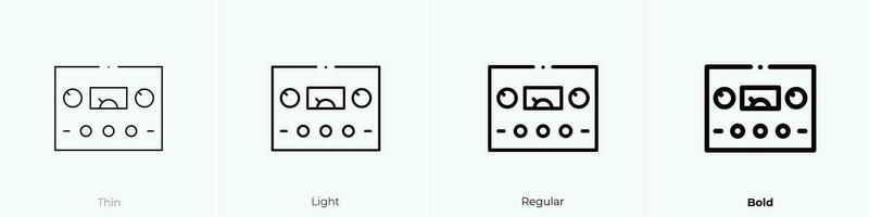 Leistung liefern Symbol. dünn, Licht, regulär und Fett gedruckt Stil Design isoliert auf Weiß Hintergrund vektor