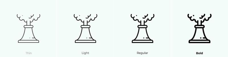 Leistung Pflanze Symbol. dünn, Licht, regulär und Fett gedruckt Stil Design isoliert auf Weiß Hintergrund vektor