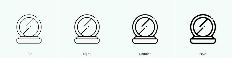 Pulver Symbol. dünn, Licht, regulär und Fett gedruckt Stil Design isoliert auf Weiß Hintergrund vektor