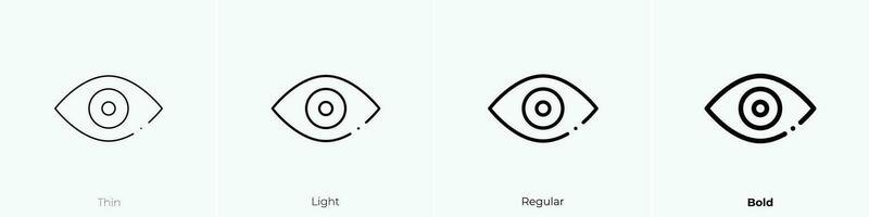 Privatsphäre Symbol. dünn, Licht, regulär und Fett gedruckt Stil Design isoliert auf Weiß Hintergrund vektor