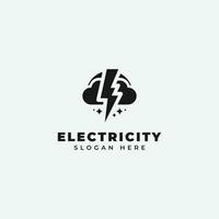 elektrisk logotyp design, i en svartvit, enkel stil, och i svart och vit vektor