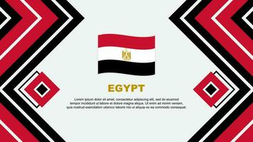 egypten flagga abstrakt bakgrund design mall. egypten oberoende dag baner tapet vektor illustration. egypten design