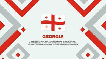 Georgia Flagge abstrakt Hintergrund Design Vorlage. Georgia Unabhängigkeit Tag Banner Hintergrund Vektor Illustration. Georgia Vorlage