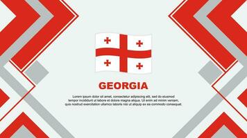 Georgia Flagge abstrakt Hintergrund Design Vorlage. Georgia Unabhängigkeit Tag Banner Hintergrund Vektor Illustration. Georgia Banner