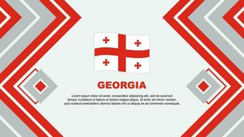 Georgia Flagge abstrakt Hintergrund Design Vorlage. Georgia Unabhängigkeit Tag Banner Hintergrund Vektor Illustration. Georgia Design