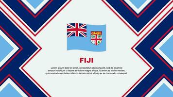 fiji flagga abstrakt bakgrund design mall. fiji oberoende dag baner tapet vektor illustration. fiji vektor