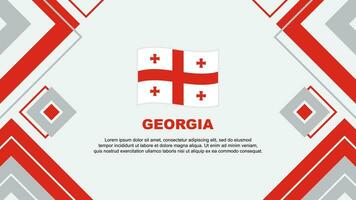 Georgia Flagge abstrakt Hintergrund Design Vorlage. Georgia Unabhängigkeit Tag Banner Hintergrund Vektor Illustration. Georgia Hintergrund