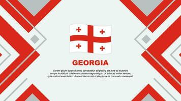 Georgia Flagge abstrakt Hintergrund Design Vorlage. Georgia Unabhängigkeit Tag Banner Hintergrund Vektor Illustration. Georgia Illustration