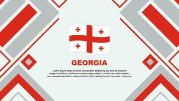 Georgia Flagge abstrakt Hintergrund Design Vorlage. Georgia Unabhängigkeit Tag Banner Hintergrund Vektor Illustration. Georgia Flagge