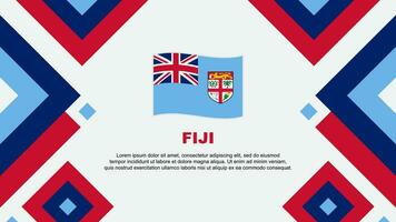 Fidschi Flagge abstrakt Hintergrund Design Vorlage. Fidschi Unabhängigkeit Tag Banner Hintergrund Vektor Illustration. Fidschi Vorlage