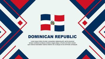Dominikanska republik flagga abstrakt bakgrund design mall. Dominikanska republik oberoende dag baner tapet vektor illustration. Dominikanska republik illustration